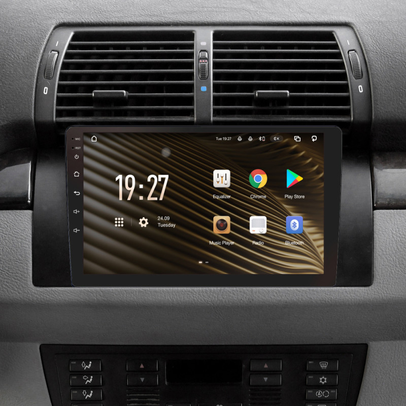 Android head unit SIGMA S9432 ANDROID 10 4+32 Gb 4G DSP BMW X5 E39 E53 1999 - 2006 9"