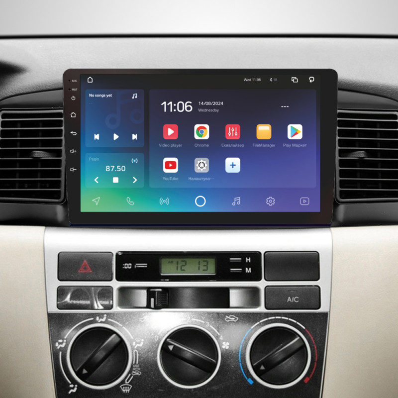 Android head unit SIGMA X9432 ANDROID 10 4+32 Gb 4G DSP BYD F3 1 2005-2013 9"