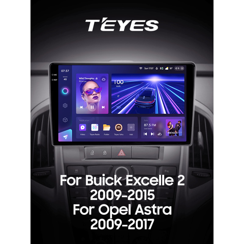 Android head unit Teyes CC3 6+128 Gb with 360° surround view° Buick Excelle 2 2009-2015 / Opel Astra J 2009-2017 9" 2k