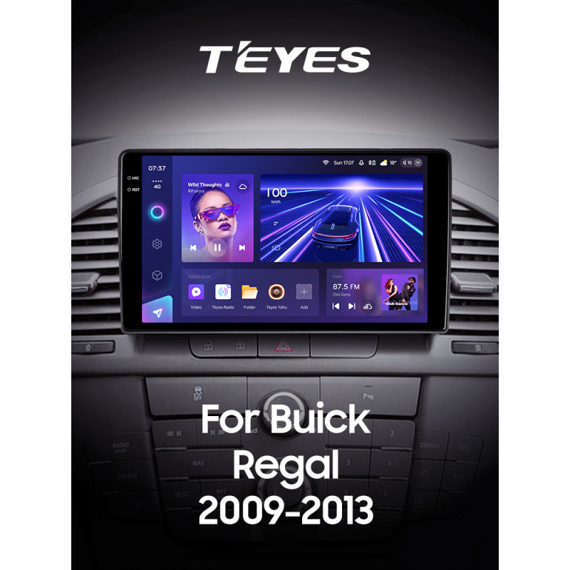 Android head unit Teyes CC3 6+128 Gb with 360° surround view° Buick Regal / Opel Insignia 2009-2013 9" 2k