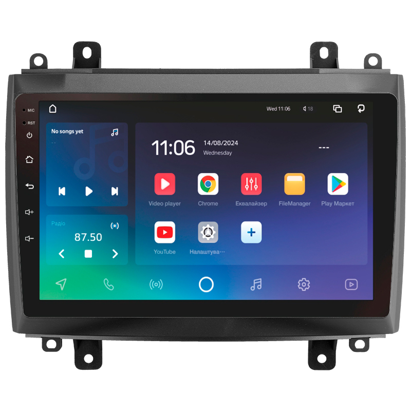 Android head unit SIGMA X10432 ANDROID 10 4+32 Gb 4G DSP Cadillac CTS 2002-2007 SRX 2003-2009 10" (L1)