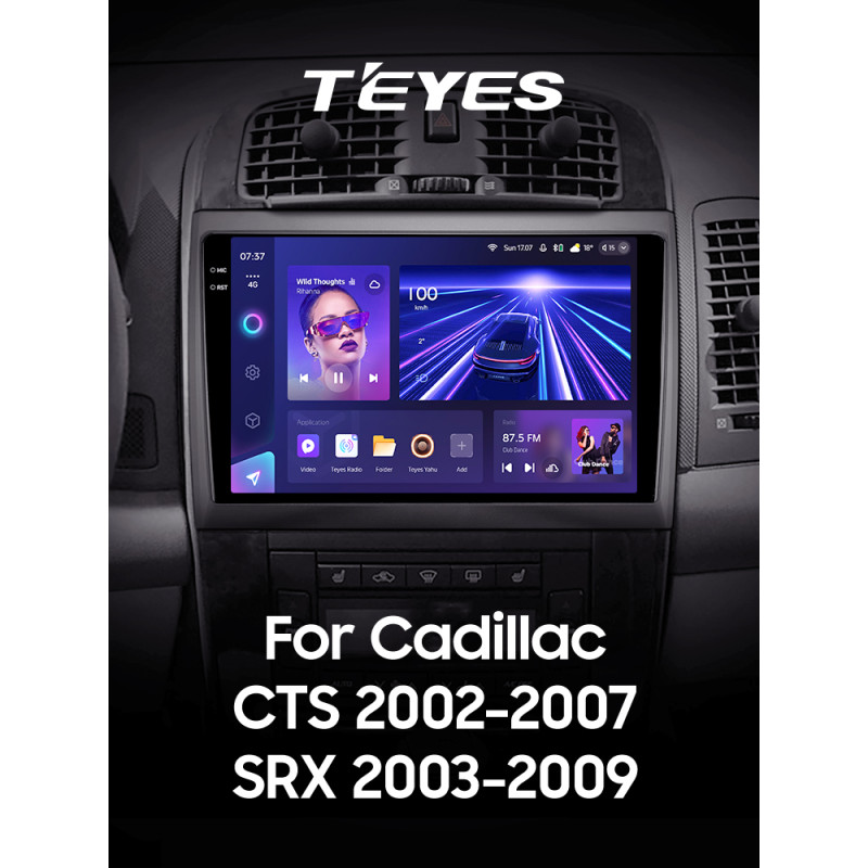 Android head unit Teyes CC3 6+128 Gb Cadillac CTS 2002-2007 SRX 2003-2009 10" 2k (L1)