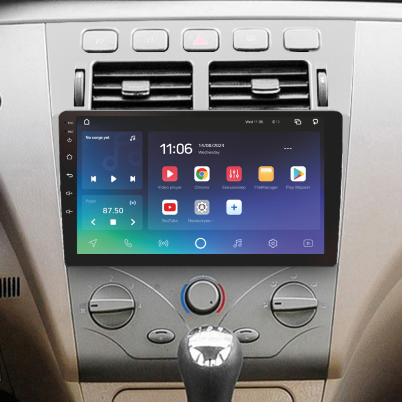 Android head unit SIGMA X9432 ANDROID 10 4+32 Gb 4G DSP Chery Fora A5 A21 2006-2010 Cowin 3 A21 2010-2011 Vortex Estina 2008-2012 9"