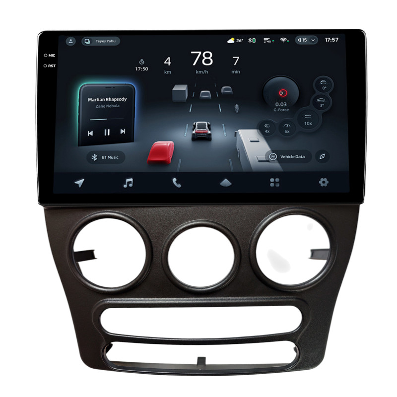 Android head unit Teyes CC4 Pro 8+128 Gb Chery QQ 2013-2017 Black 9" 2k