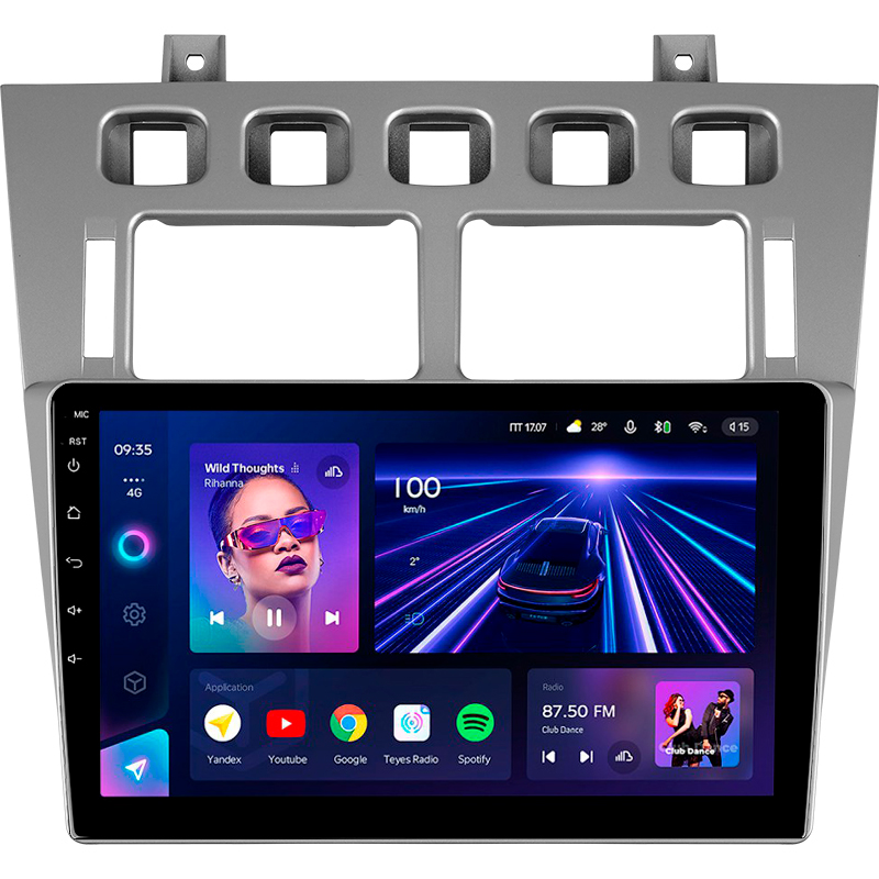 Android head unit Teyes CC3 4+32 Gb Chery Fora A5 A21 2006-2010 Cowin 3 A21 2010-2011 Vortex Estina 2008-2012 9"