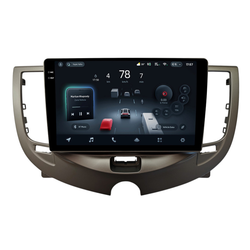 Android head unit Teyes CC4 Pro 8+128 Gb Chery QQ ICE CREAM 2021+ Silver 9" 2k