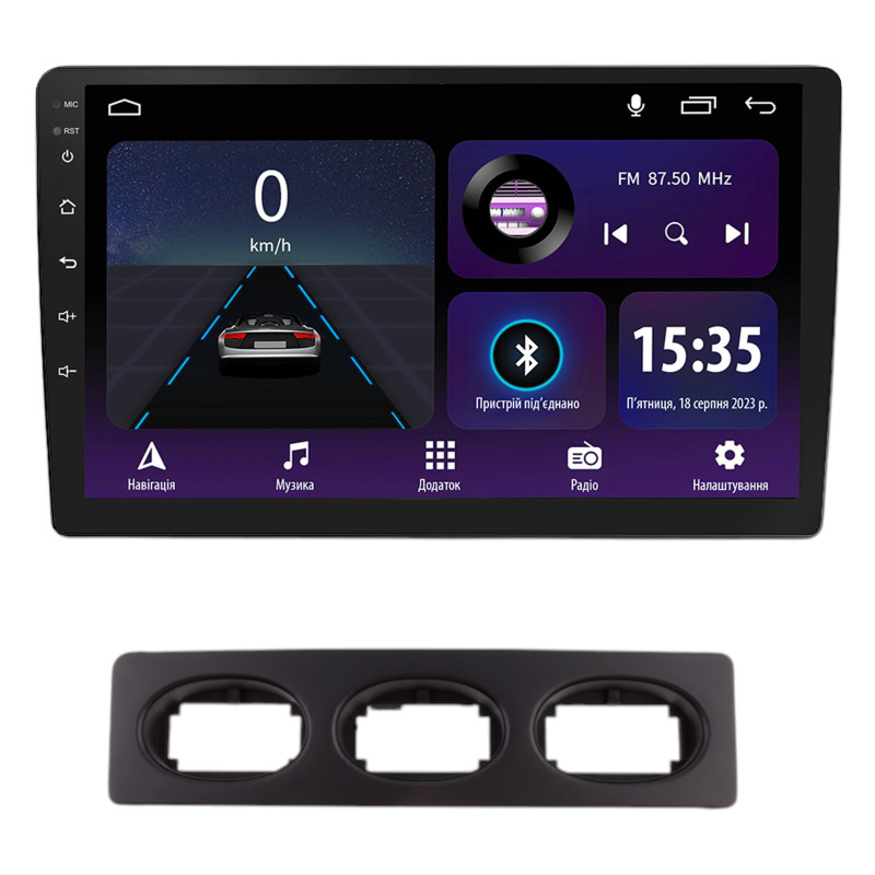 Android head unit SIGMA E9232 ANDROID 10 2+32 Gb Chery QQ3 2004-2012 Black 9"