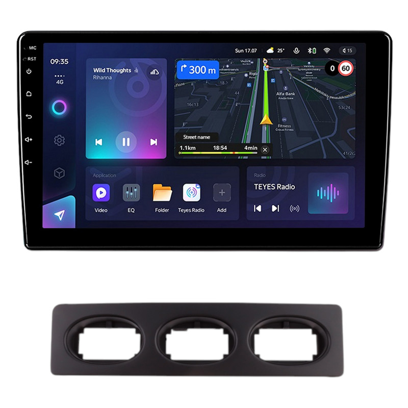 Android head unit Teyes CC3L 4+64 Gb Chery QQ3 2004-2012 Black 9"