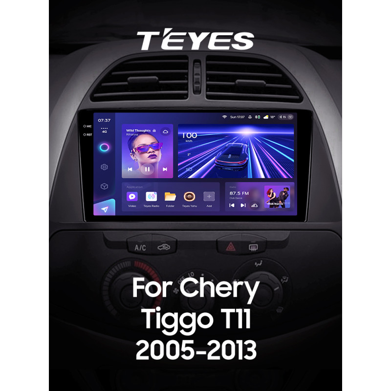 Android head unit Teyes CC3 6+128 Gb with 360° surround view° Chery Tiggo T11 1 2005 - 2013 9" 2k