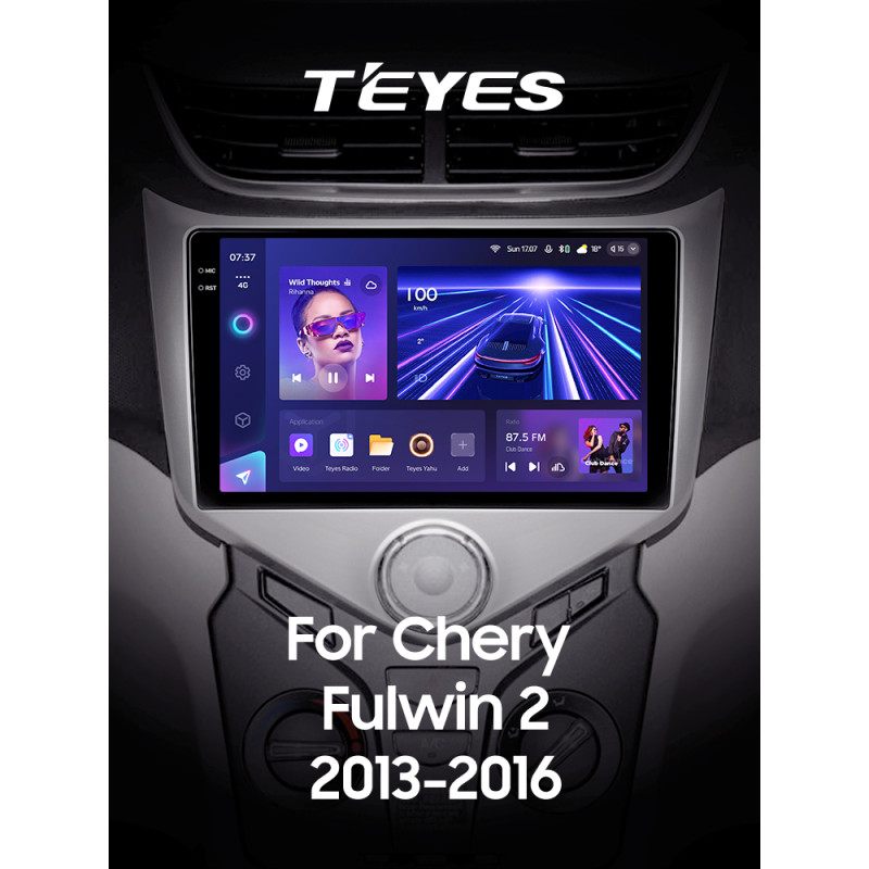 Android head unit Teyes CC3 6+128 Gb Chery Fulwin 2 Very A13 (F1) 2013 - 2016 9" 2k