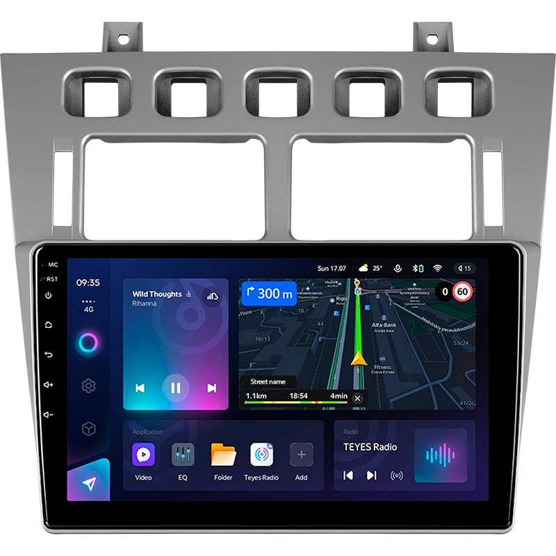 Android head unit Teyes CC3L 4+64 Gb Chery Fora A5 A21 2006-2010 Cowin 3 A21 2010-2011 Vortex Estina 2008-2012 9"