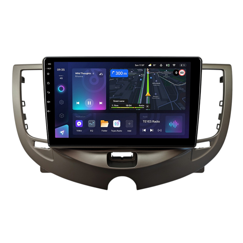 Android head unit Teyes CC3L 4+64 Gb Chery QQ ICE CREAM 2021+ Silver 9"