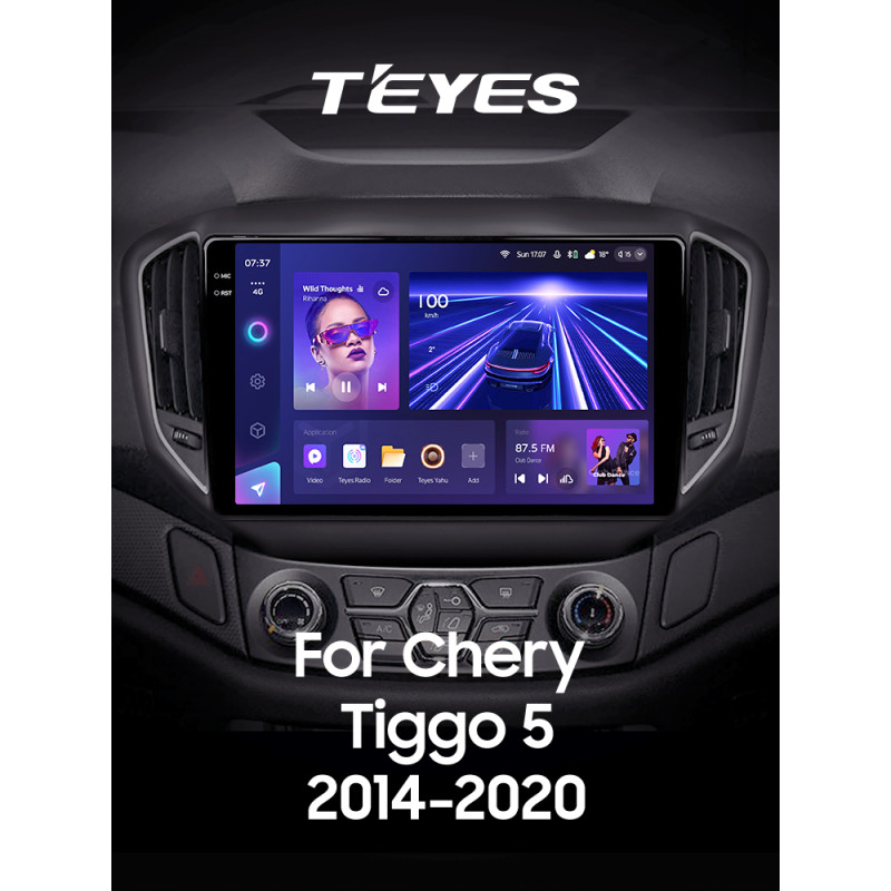 Android head unit Teyes CC3 4+32 Gb Chery Tiggo 5 2014 - 2018 10" 2k