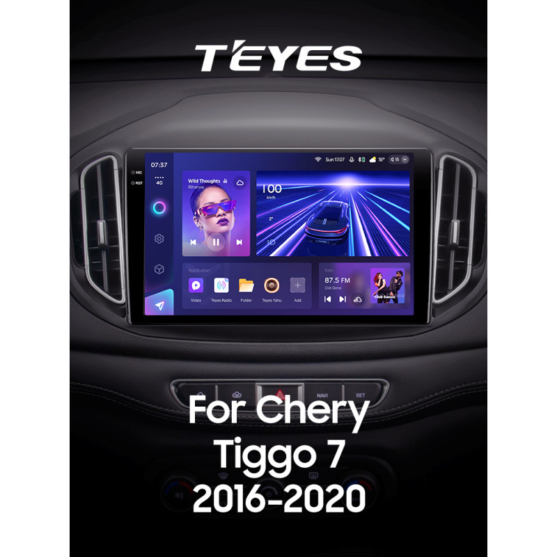 Android head unit Teyes CC3 6+128 Gb Chery Tiggo 7 1 2016-2020 (F2) 10" 2k