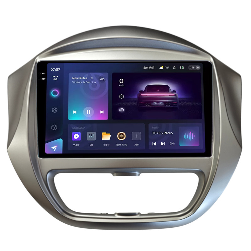 Android head unit Teyes CC3 6+128 Gb with 360° surround view° Chevrolet Spark BAIC BEAT DAEWOO MATIZ 2018+ 9" 2k