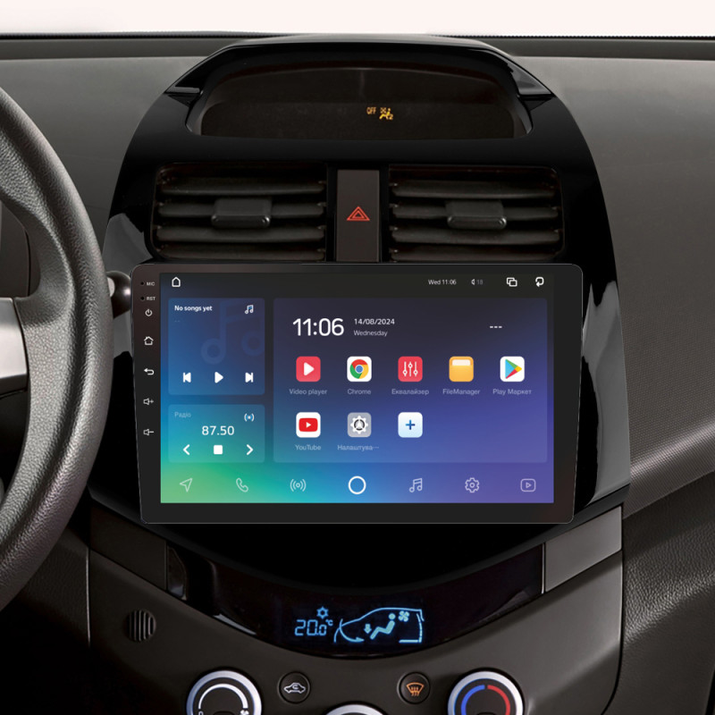 Android head unit SIGMA PRO 9464 ANDROID 10 4+64 Gb 4G DSP Chevrolet Spark M300 2009 - 2016 (F1) 9"