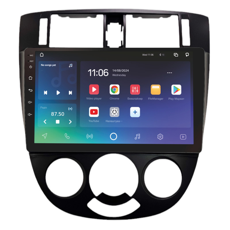 Android head unit SIGMA X10432 ANDROID 10 4+32 Gb 4G DSP Chevrolet LACETTI / BUICK EXCELLE (MT AC) 2004-2013 UV Black 10"