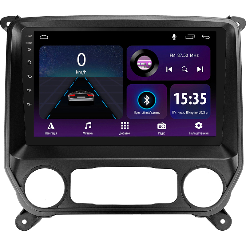 Android head unit SIGMA E10232 ANDROID 10 2+32 Gb Chevrolet Silverado 3 GMTK2 2013-2019 10"