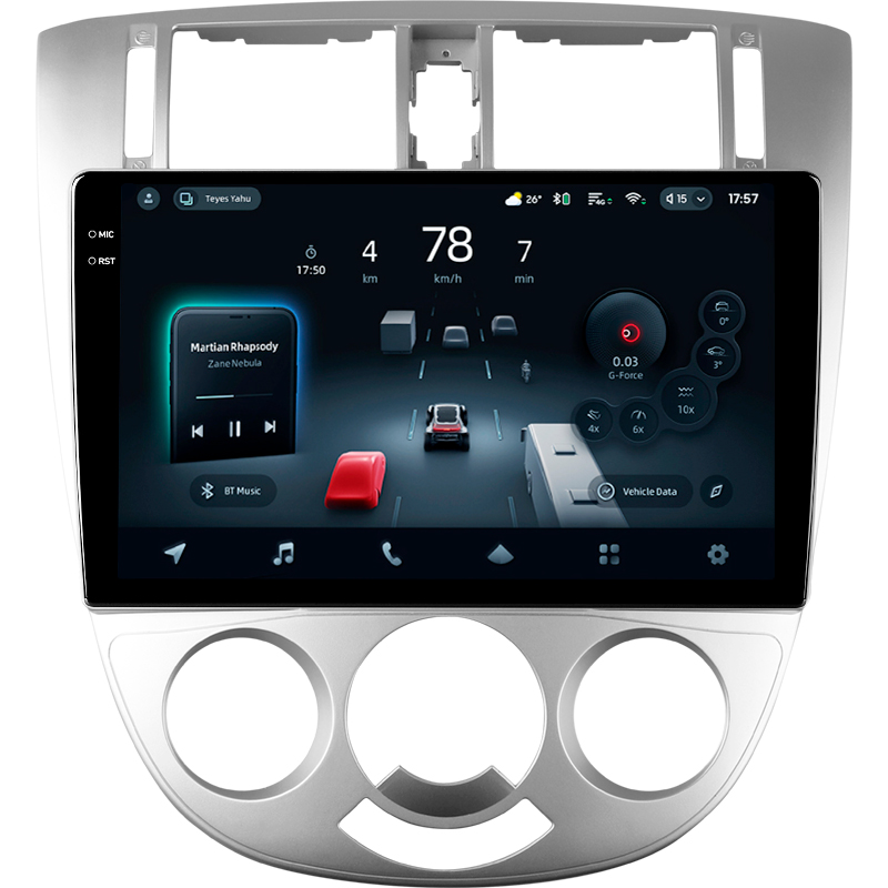 Android head unit Teyes CC4 Pro 8+128 Gb Chevrolet Lacetti J200 For Buick Excelle Hrv 2004-2013 For Daewoo Gentra 2 2013-2015 (F1) 10" 2k