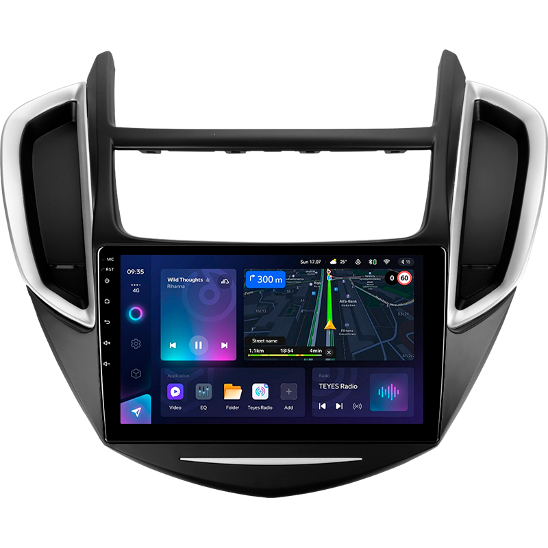 Android head unit Teyes CC3L 4+64 Gb Chevrolet Tracker 3 (F1) 2013-2017 9"