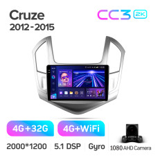 Android head unit Teyes CC3 4+32 Gb Chevrolet Cruze J300 J308 2012-2015 9" 2k (L1)
