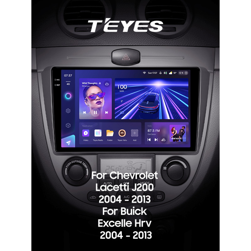 Android head unit Teyes CC3 4+32 Gb Chevrolet Lacetti J200 Buick Excelle Hrv 2004-2013 (F2) 9" 2k