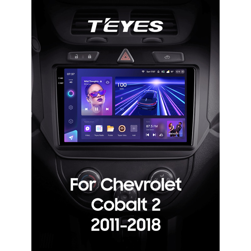 Android head unit Teyes CC3 6+128 Gb with 360° surround view° Chevrolet Cobalt 2 2011 - 2018 9" 2k