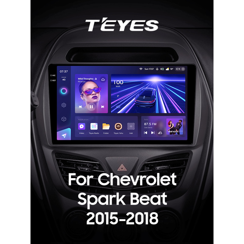 Android head unit Teyes CC3 4+32 Gb Chevrolet Spark Beat (F2) 2015-2018 9" 2k