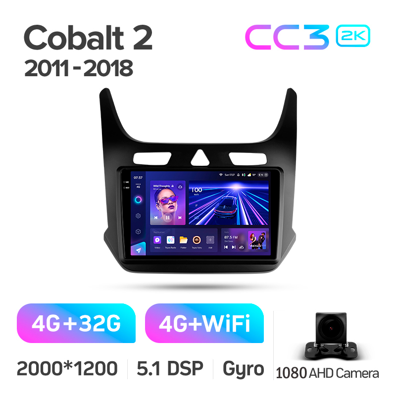 Android head unit Teyes CC3 4+32 Gb Chevrolet Cobalt 2 2011 - 2018 9" 2k