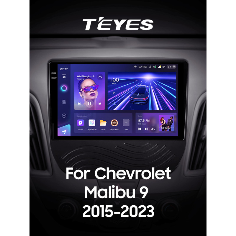 Android head unit Teyes CC3 6+128 Gb Chevrolet Malibu 9 (F1) 2015-2023 9" 2k