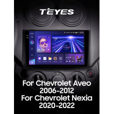 Android head unit Teyes CC3 4+64 Gb Chevrolet Aveo T250 2006-2012 Nexia 1 2020-2022 9" 2k