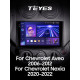Android head unit Teyes CC3 6+128 Gb with 360° surround view° Chevrolet Aveo T250 2006-2012 Nexia 1 2020-2022 9" 2k