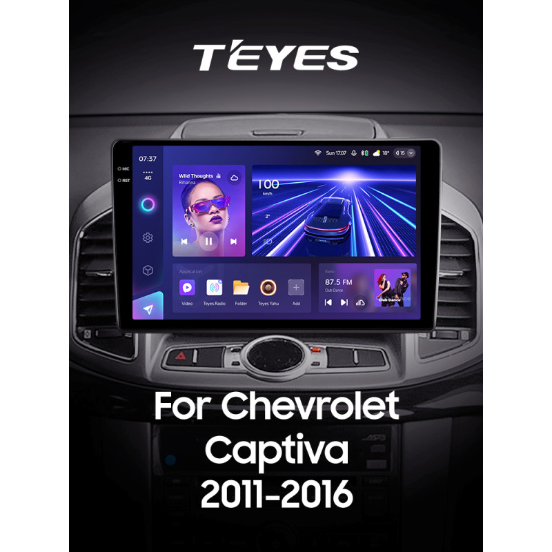Android head unit Teyes CC3 4+64 Gb Chevrolet Captiva 1 (F2) 2011-2016 10" 2k
