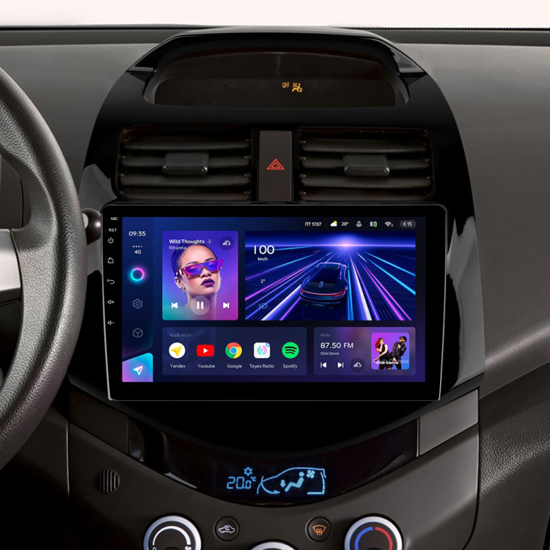 Android head unit Teyes CC3 4+32 Gb Chevrolet Spark M300 2009 - 2016 (F1) 9"