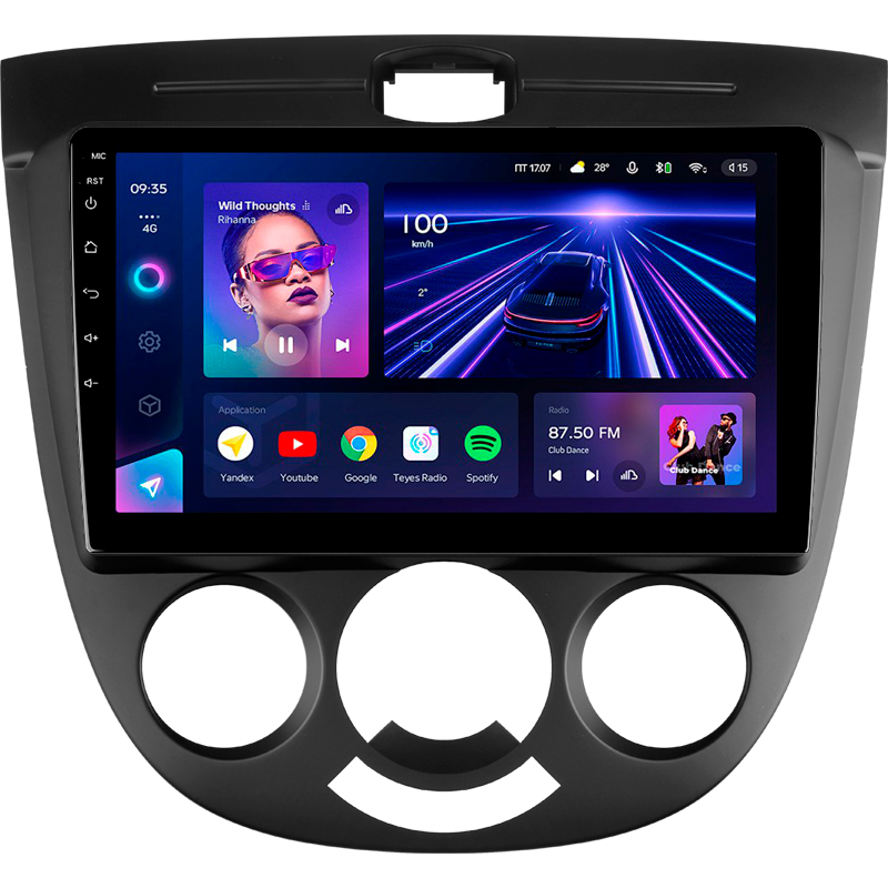 Android head unit Teyes CC3 4+32 Gb Chevrolet Lacetti J200 Buick Excelle Hrv 2004-2013 (F1) 9"