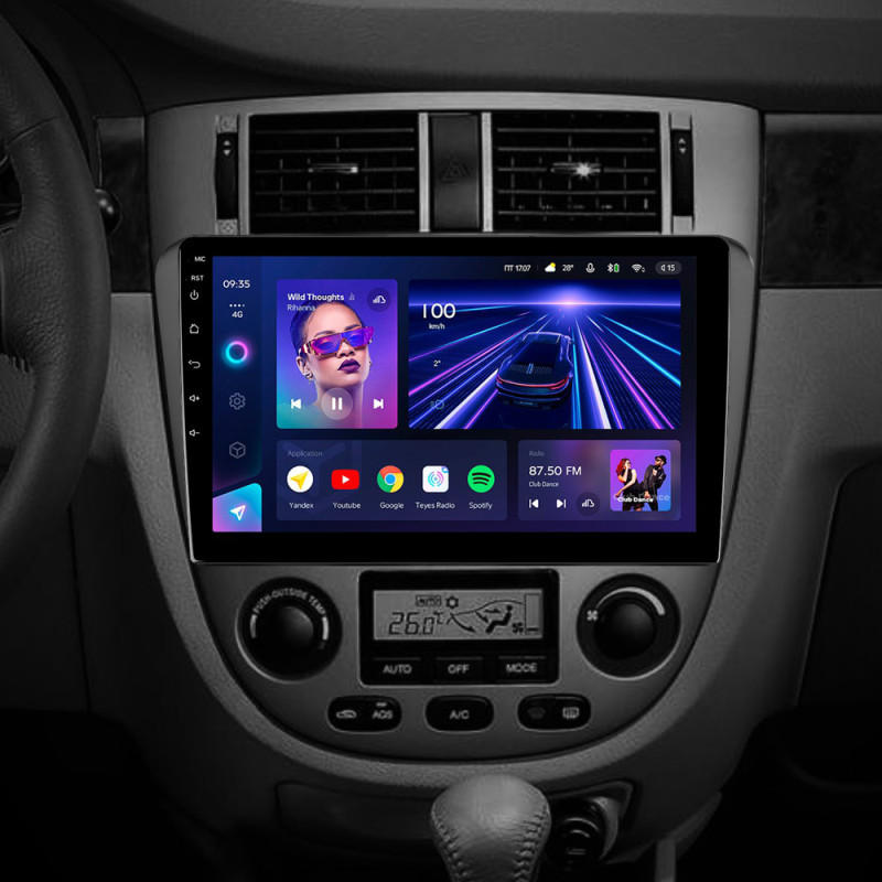 Android head unit Teyes CC3 4+32 Gb Chevrolet Lacetti J200 For Buick Excelle Hrv 2004-2013 For Daewoo Gentra 2 2013-2015 (F2) 10"