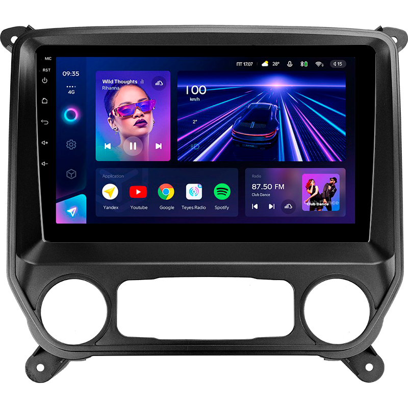 Android head unit Teyes CC3 4+32 Gb Chevrolet Silverado 3 GMTK2 2013-2019 10"