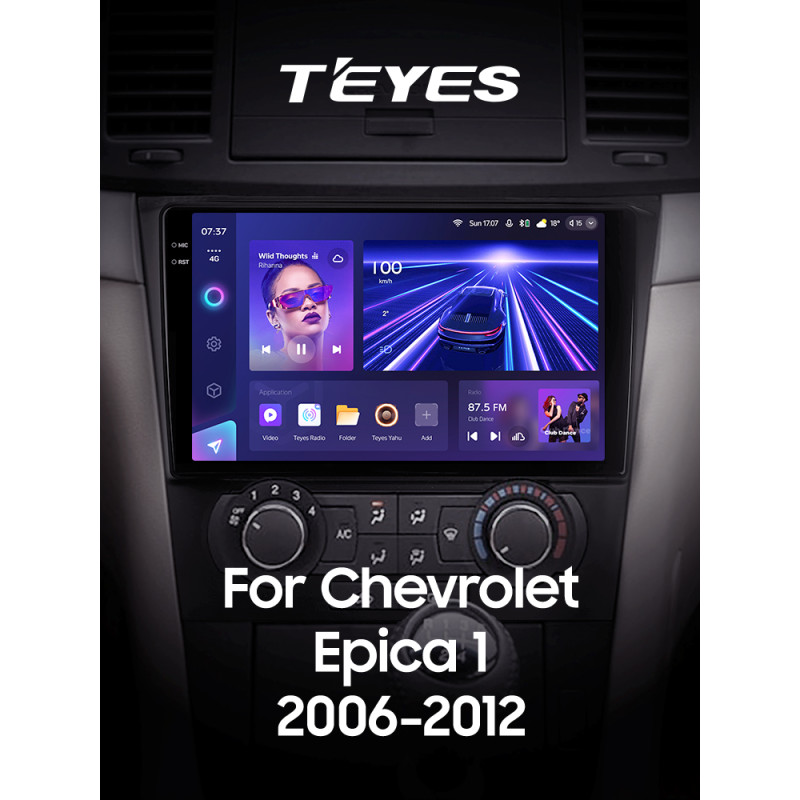 Android head unit Teyes CC3 6+128 Gb with 360° surround view° Chevrolet Epica 1 2006 - 2012 9" 2k