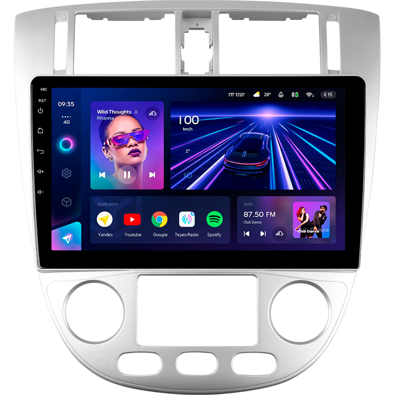 Android head unit Teyes CC3 4+32 Gb Chevrolet Lacetti J200 For Buick Excelle Hrv 2004-2013 For Daewoo Gentra 2 2013-2015 (F2) 10"
