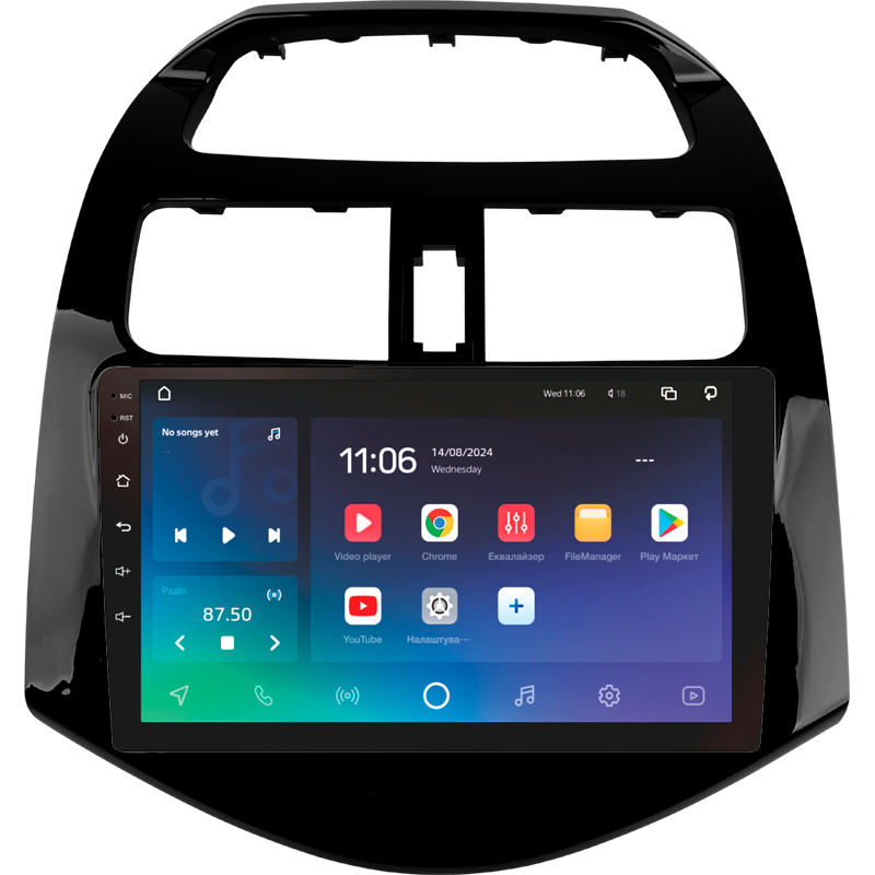 Android head unit SIGMA X9464 ANDROID 10 4+64 Gb 4G DSP Chevrolet Spark M300 2009 - 2016 (F1) 9"