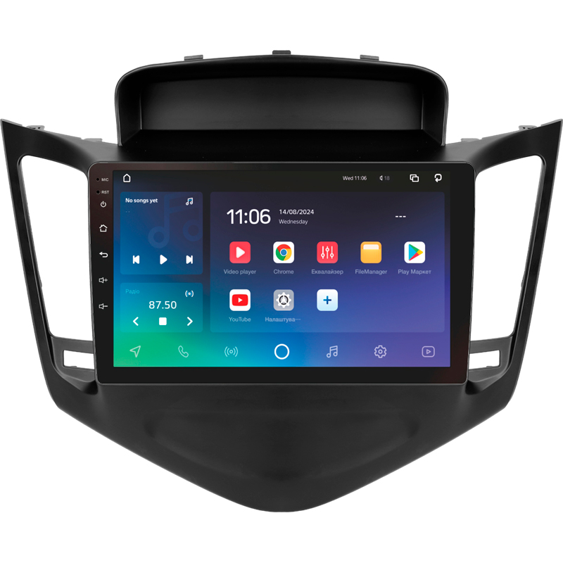 Android head unit SIGMA X9432 ANDROID 10 4+32 Gb 4G DSP Chevrolet Cruze J300 2008-2014 9"