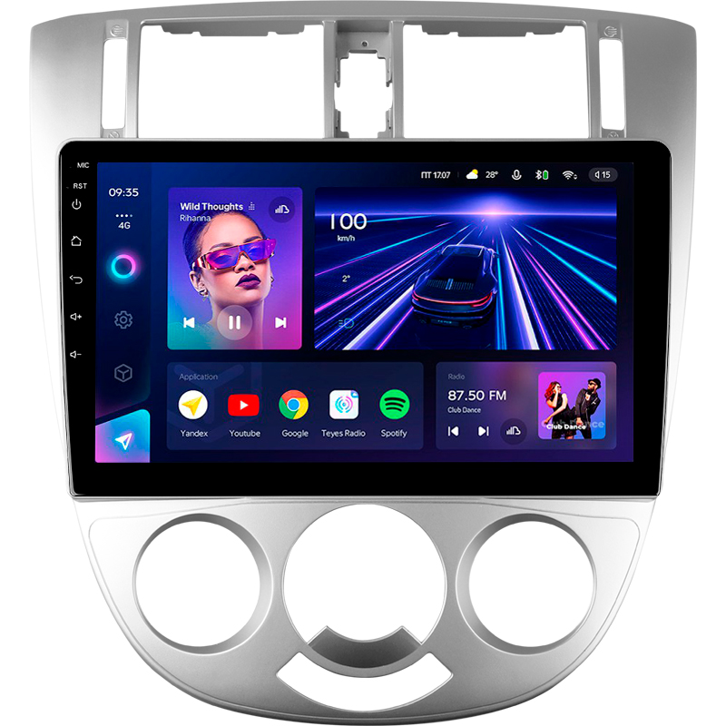 Android head unit Teyes CC3 4+32 Gb Chevrolet Lacetti J200 For Buick Excelle Hrv 2004-2013 For Daewoo Gentra 2 2013-2015 (F1) 10"