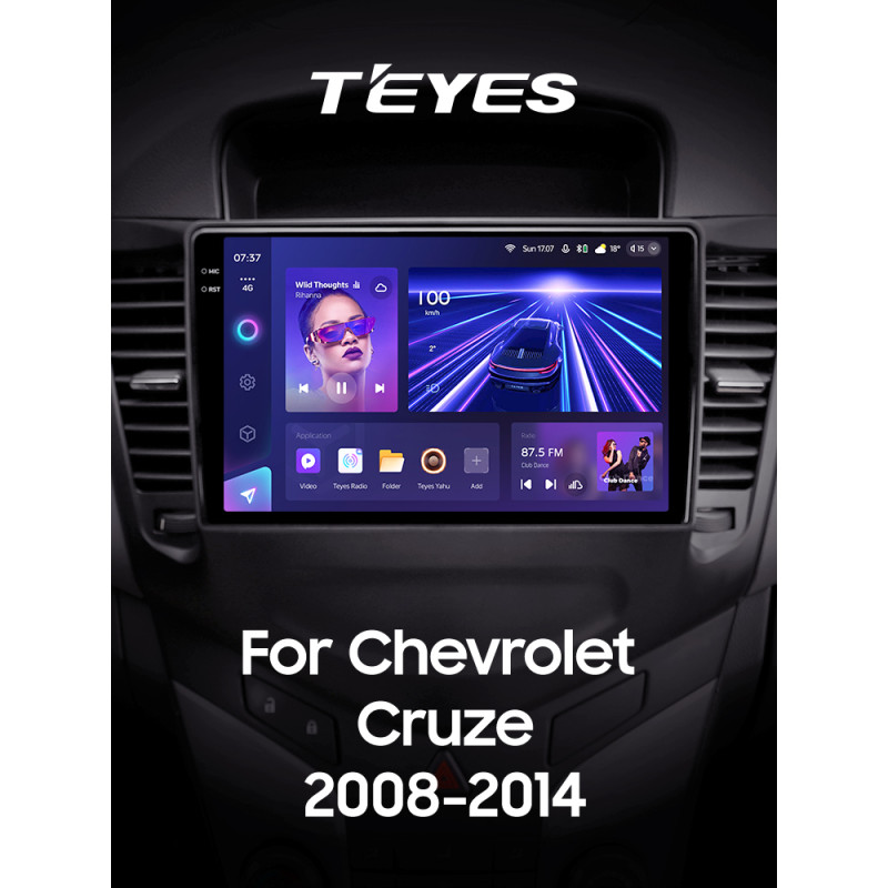 Magnetófono de fábrica Teyes CC3 4+32 GB Chevrolet Cruze J300 2008-2014 9