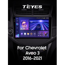 Android head unit Teyes CC3 6+128 Gb Chevrolet Aveo 3 2016-2023 9" 2k