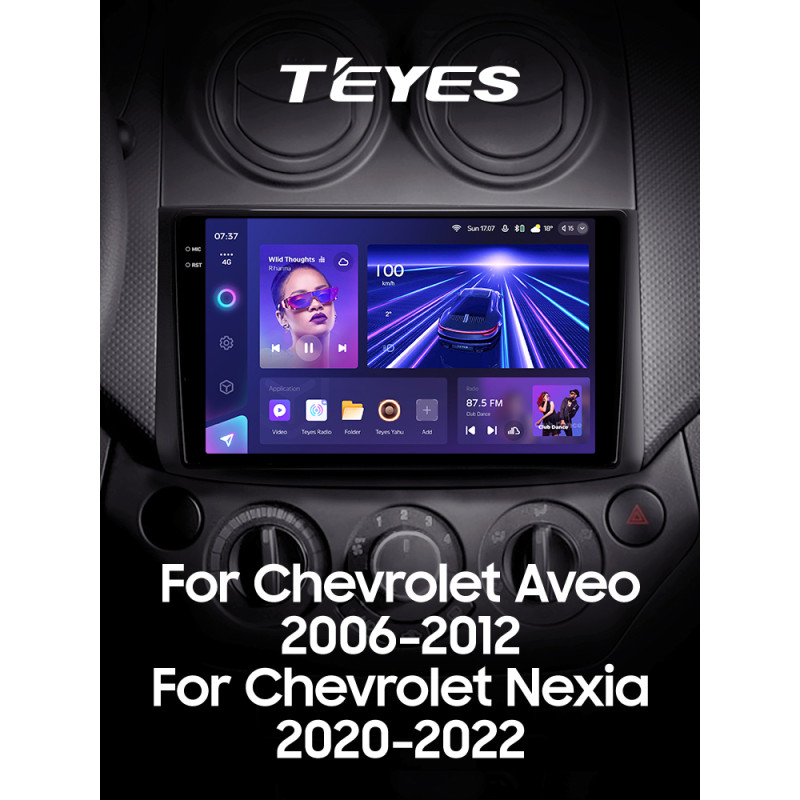 Android head unit Teyes CC3 4+32 Gb Chevrolet Aveo T250 2006-2012 Nexia 1 2020-2022 9" 2k