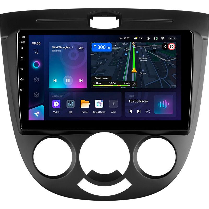 Android head unit Teyes CC3L 4+32 Gb Chevrolet Lacetti J200 Buick Excelle Hrv 2004-2013 (F1) 9"