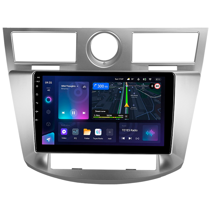 Android head unit Teyes CC3L 4+64 Gb Chrysler Sebring 3 JS 2006-2010 9" (L1)