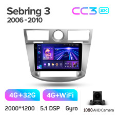 Android head unit Teyes CC3 4+32 Gb Chrysler Sebring 3 JS 2006-2010 9" 2k (L1)
