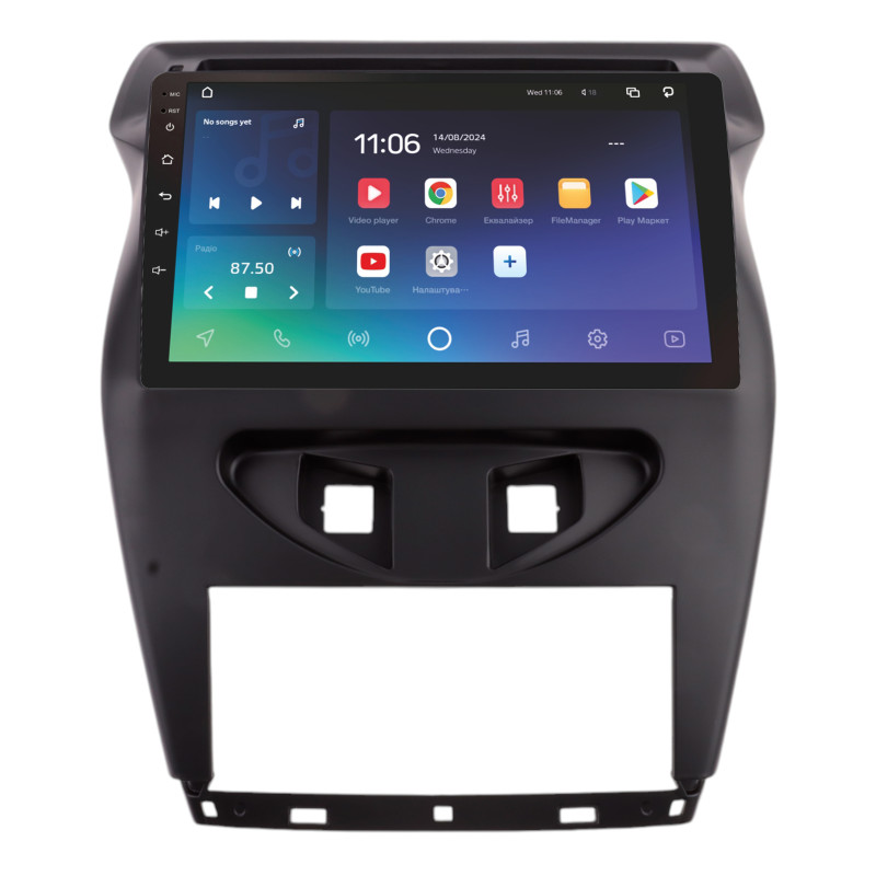 Android head unit SIGMA X10432 ANDROID 10 4+32 Gb 4G DSP Citroen C4 C-triunfo C-Quatre 2012+ Black 10"