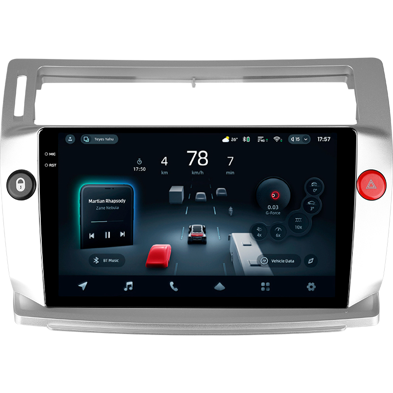 Štátní magnetofon Teyes CC4 Pro 12+256 GB pro Citroën C4 LA, LC, C-Triumph, C-Quatre 2004–2014, 9
